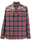 GUCCI CHECKED FLORAL SHIRT