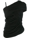 RICK OWENS TWISTED ONE SHOULDER TOP