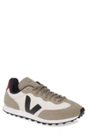 Veja Rio Branco Sneaker In Gravel/ Black/ Marsala Mesh