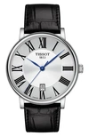 TISSOT T-CLASSIC CARSON LEATHER STRAP WATCH, 40MM,T1224101603300