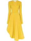 ESTEBAN CORTAZAR V-NECK WRAP-FRONT DRESS