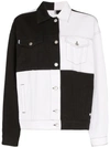 MSGM CHECKERED DENIM JACKET