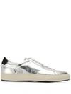Common Projects Low-top Metallic Trainers In Silver