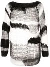 ANN DEMEULEMEESTER OPEN-KNIT JUMPER