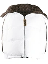 Fendi Zucca Puffer Jacket In White