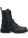 MONCLER shiny cracked-effect boots