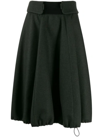 Nina Ricci A-line Midi Skirt In Grey