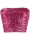 ANDAMANE SEQUIN CROPPED TOP