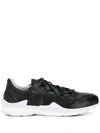 Y-3 Adizero Runner Neoprene-trimmed Mesh Sneakers - Black In Black