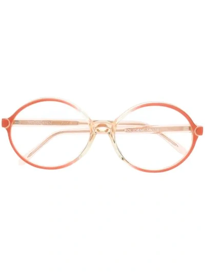Pre-owned Saint Laurent 1990s Round Glasses In Pink