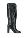 Givenchy Black Leather Boots In Black