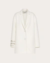 VALENTINO VALENTINO COMPACT DRAP COAT WITH POETRY DETAILING
