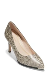 Cole Haan Grand Ambition Pump In Brushed Gold Leather