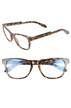 Quay Mini Hardwire 50mm Blue Light Filtering Optical Glasses In Brown