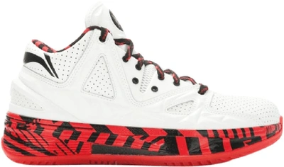 Pre-owned Li-ning Way Of Wade 2.5 Encore Overtown In White/red-black