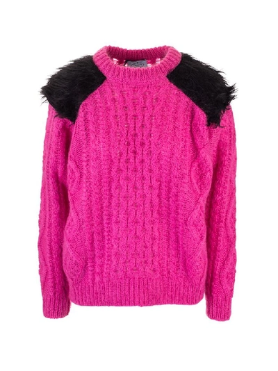 Prada Women's Fuchsia Wool Sweater