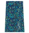 GANNI Silk Mix Skirt in Azure Blue