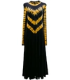 PROENZA SCHOULER Tie Dye Velvet Long Sleeve Dress