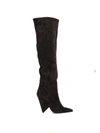 ALDO CASTAGNA BLACK colour SUEDE BOOTS,11073064