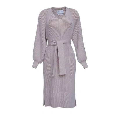 Eleven Six Ines Dress - Ivory & Camel Combo In Neutrals