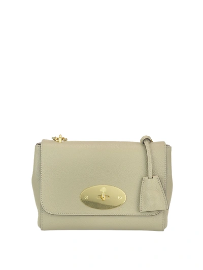 Mulberry Lily Grained Leather Bag In Grey