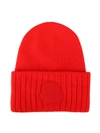 MONCLER WOOL LOGO PATCH BEANIE