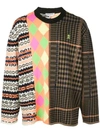 OPENING CEREMONY LONG SLEEVE MIX ARGYLE JUMPER