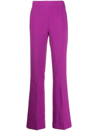 Essentiel Antwerp High Waisted Bootcut Trousers In Pink