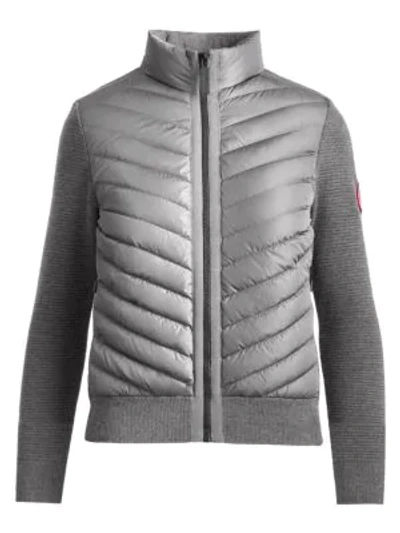 Canada Goose Hybridge Quilted Down Filled Jacket In Iron Grey