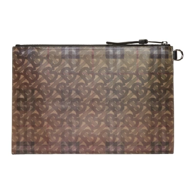 Burberry Beige Hologram Flat Pouch In Archive Bei