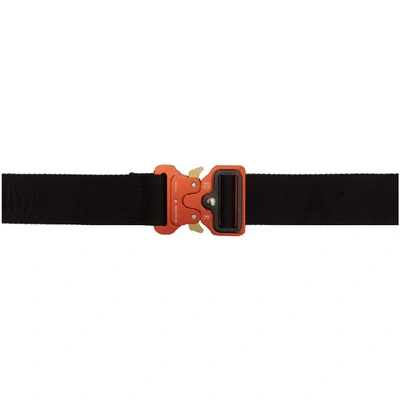 Alyx 1017  9sm Black And Red Metal Buckle Belt In Mty0001