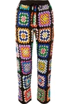 ASHISH CROPPED SEQUINED GEORGETTE PANTS