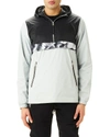 The Very Warm Men's Hanover Metallic-knit 1/4-zip Popover Jacket In White