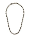 EMANUELE BICOCCHI MEN'S FRENCH ROPE CHAIN NECKLACE, SILVER,PROD224390041
