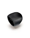 Alexis Bittar Textured Lucite Block Ring In Black