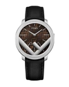 FENDI MEN'S RUN AWAY FF-MOTIF ANALOG LEATHER WATCH,PROD226010292