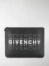 GIVENCHY EMBROIDERED POUCH,BK600JK0QW14483906