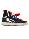 OFF-WHITE OFF COURT 3.0 HI-TOP ZEBRA PRINT SNEAKERS,OMIA065F19800002