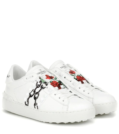 Valentino Garavani 20mm Untitled Undercover Leather Sneaker In White