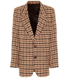 AMI ALEXANDRE MATTIUSSI CHECK WOOL BLAZER,P00402991