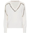 CHLOÉ EMBELLISHED CASHMERE SWEATER,P00408727