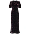 RIXO LONDON DAISY VELVET MAXI DRESS,P00412168