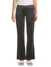 Juicy Couture Wide-leg Cotton-blend Drawstring Pants In Top Hat