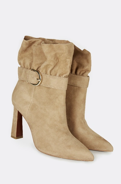 Joie Alby Suede Bootie In Camel