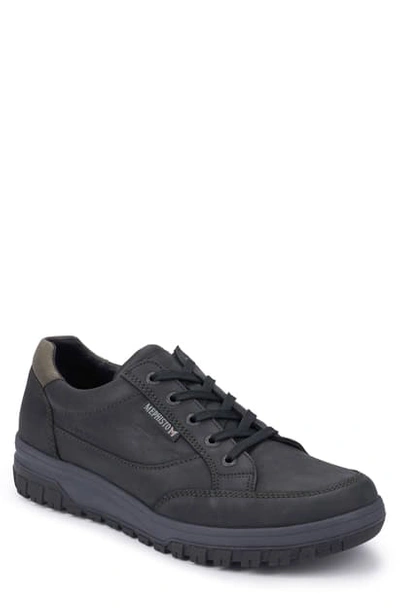 Mephisto 'paco' Waterproof Walking Sneaker In Black Leather
