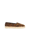 SAINT LAURENT LEOPARD-PRINT SUEDE ESPADRILLES,3025438