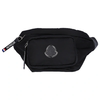 Moncler Unisex Belt Bag Felice Gm Nylon Logo Black