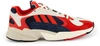 Adidas Originals Adidas Yung-1 Sneakers In Red Suede In Blanc Craie