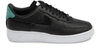 Nike Wmns Air Force 1 07 Lux -black/anthracite-mystic Green In Black/anthracite-mystic Green