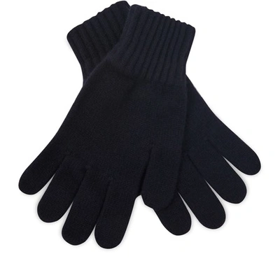 Apc Tim Ribbed-cuff Lambswool Gloves In Iak Dark Navy